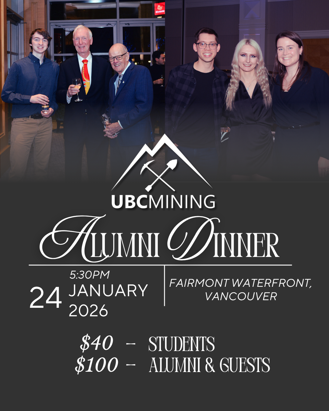 Flyer for the 2026 Alumni Dinner