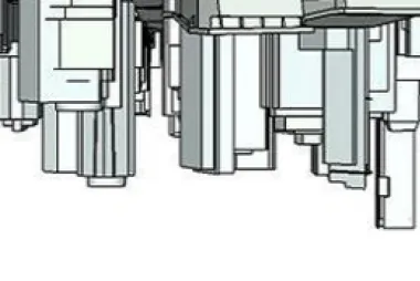 Illustration of the Vancouver skyline upside down